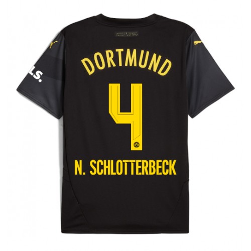 Dres Borussia Dortmund Nico Schlotterbeck #4 Gostujuci 2024-25 Kratak Rukav